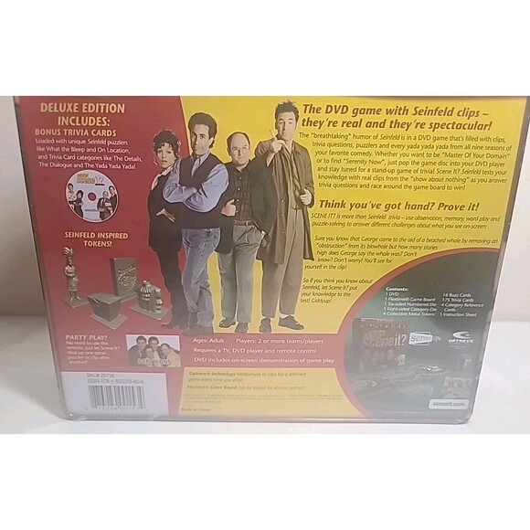 Factory Sealed Deluxe Seinfeld Scene It? DVD Board Game 2008 TV Trivia - Picture 7 of 7